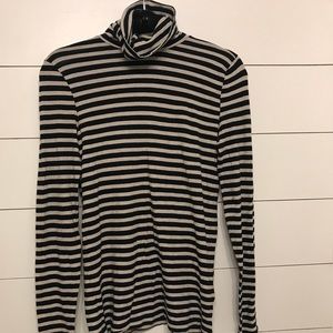 J. Crew striped tissue turtleneck